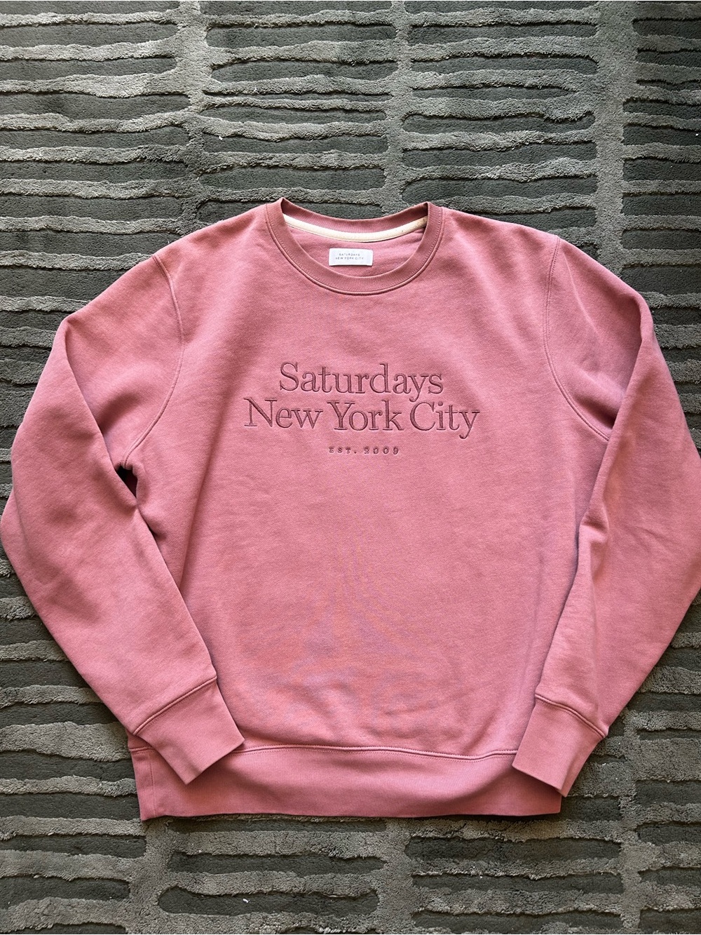 Saturdays New York City Rose Pink Crew Sweatshirt
